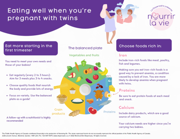 eating well when you're pregnant with twins