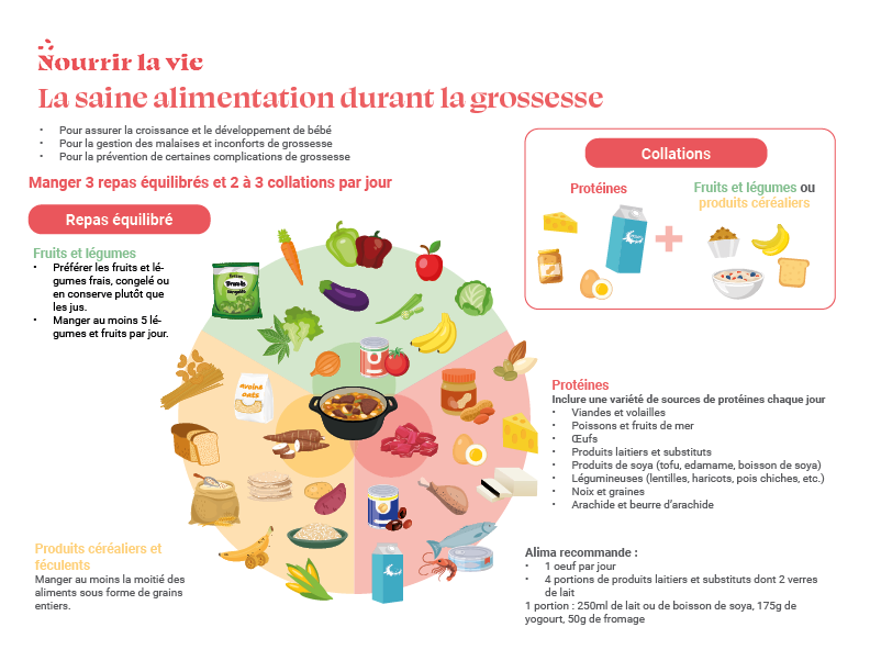 Saine alimentation durant la grossesse