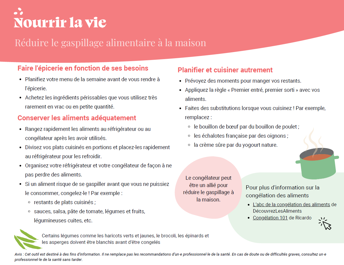 Réduire le gaspillage alimentaire à la maison