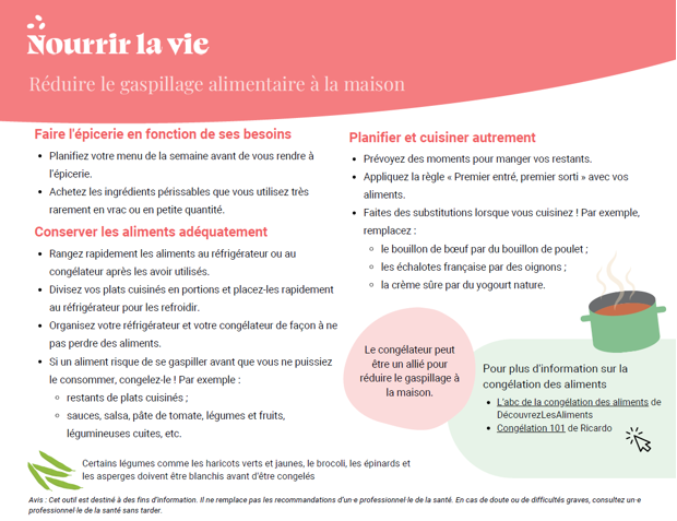 Réduire le gaspillage alimentaire à la maison