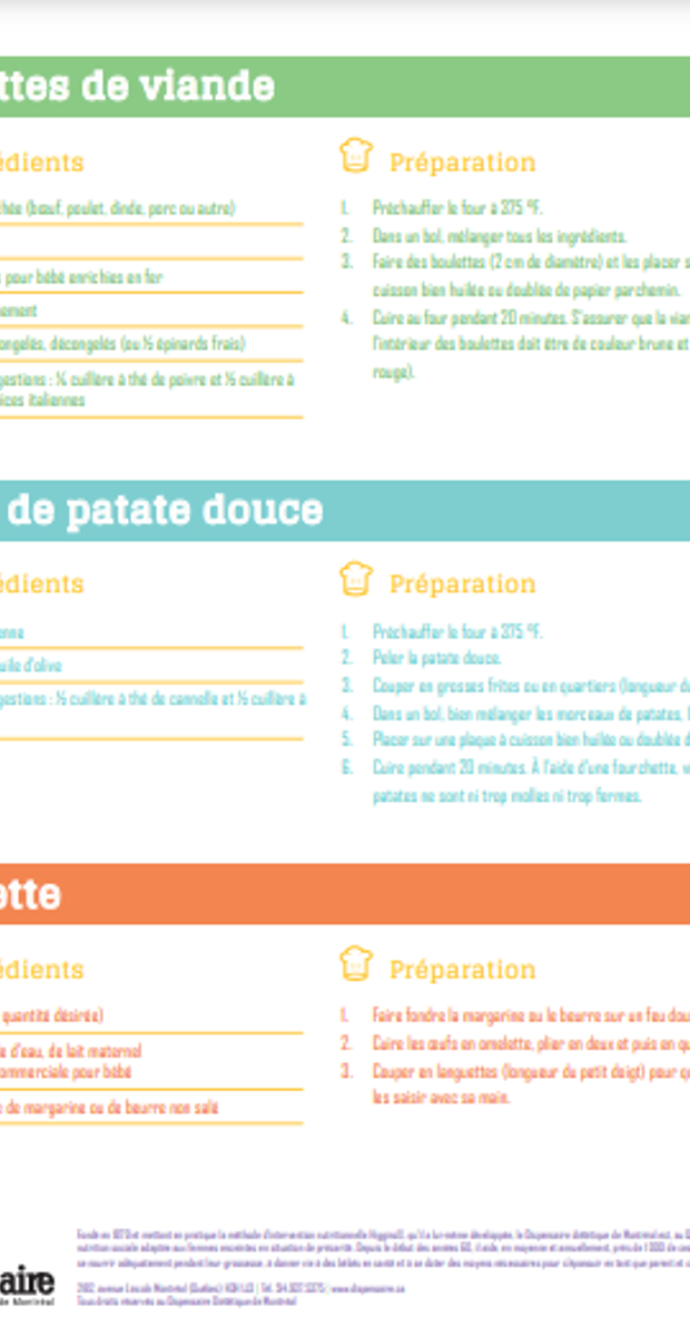 Introduction des aliments complémentaires