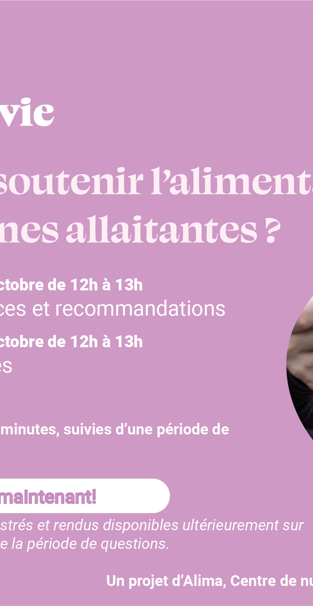 Comment soutenir l'alimentation des personnes allaitantes ? 
