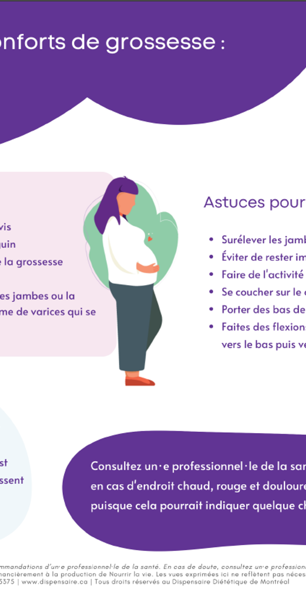 La gestion des inconforts de grossesse : les varices