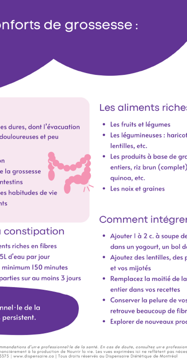 La gestion des inconforts de grossesse : la constipation