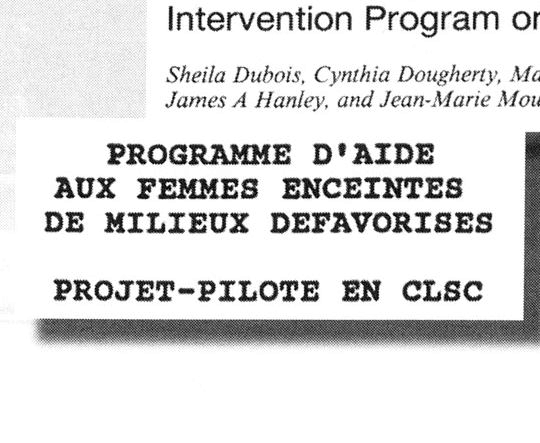 Démarrage d’un projet pilote en CLSC 