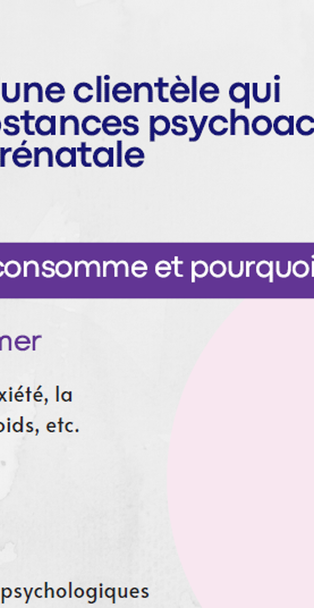 Intervenir auprès d'une clientèle qui consomme des substances psychoactives durant la période prénatale