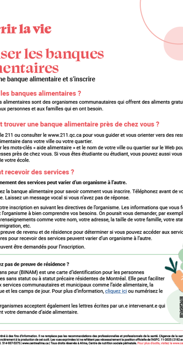 Utiliser les banques alimentaires 