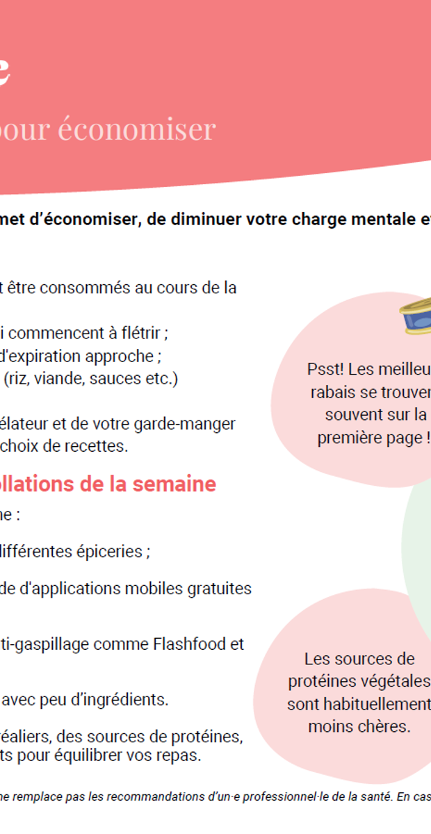 Planifier ses achats pour économiser