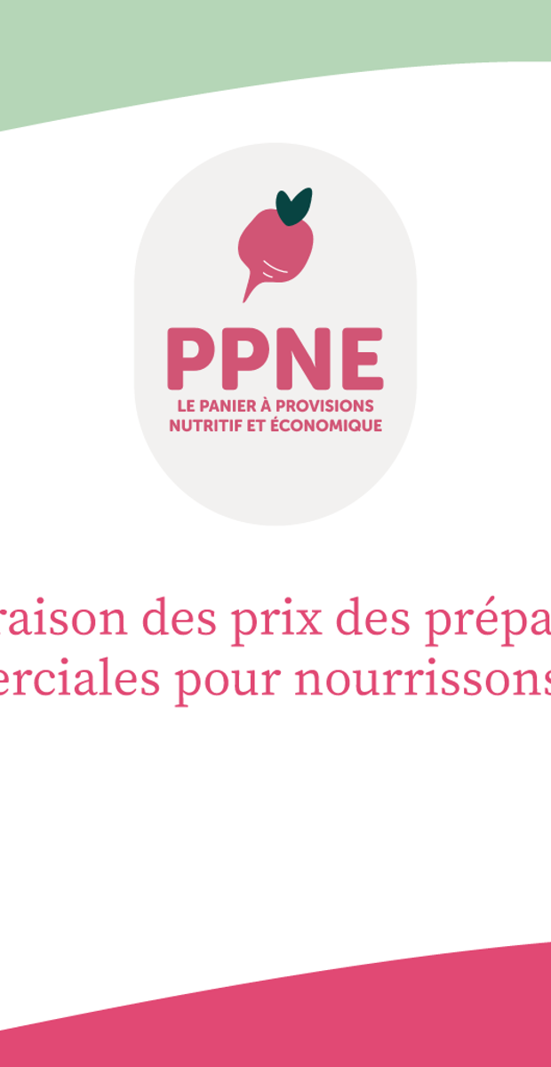 Comparaison des prix des préparations commerciales pour nourrissons (PCN)