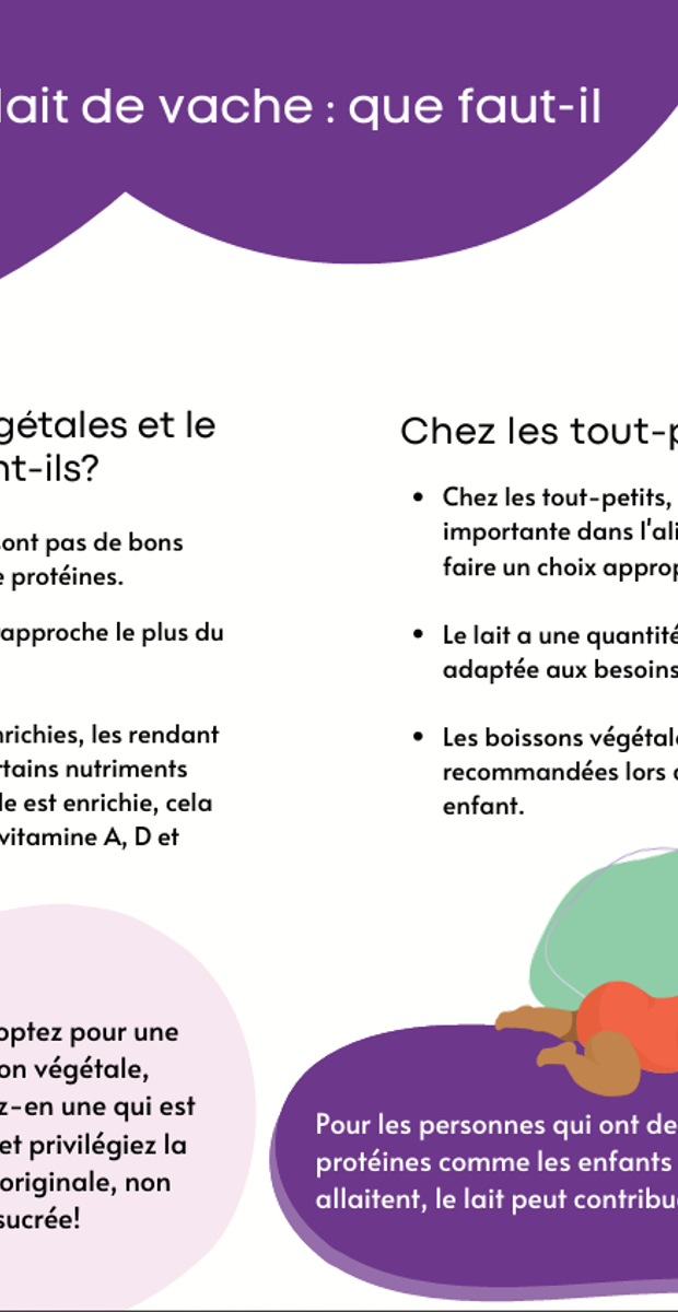 Boissons végétales et lait de vache : que faut-il savoir?