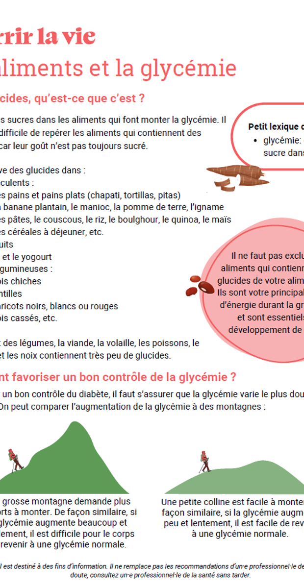 Les aliments et la glycémie